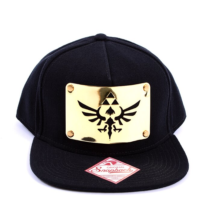 Nintendo Zelda Metal Plate Black Snapback Baseball Cap - Tokyo Otaku ...