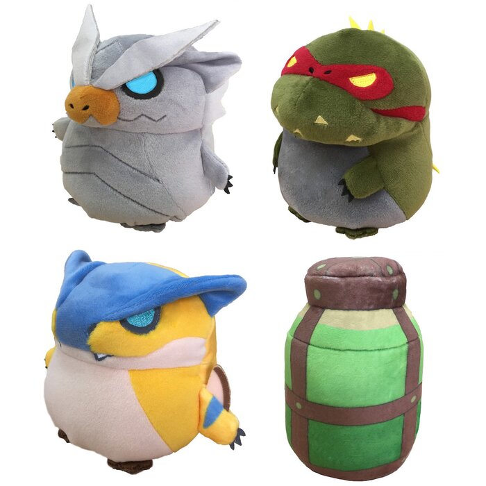 monster hunter rise garku large plush cushion