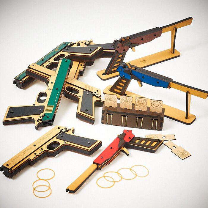 BlowbackStyle Rubber Band Gun (R1) Tokyo Otaku Mode (TOM)