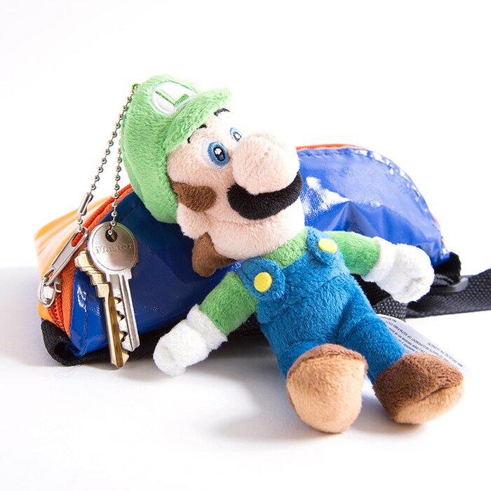 luigi plush keychain