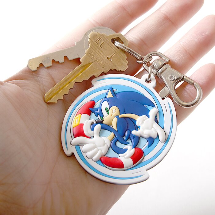 SONIC THE HEDGEHOG SPINNING SONIC KEYCHAIN - Tokyo Otaku Mode (TOM)