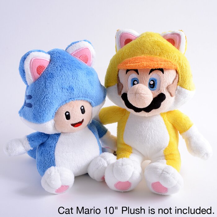 super mario cat toad plush