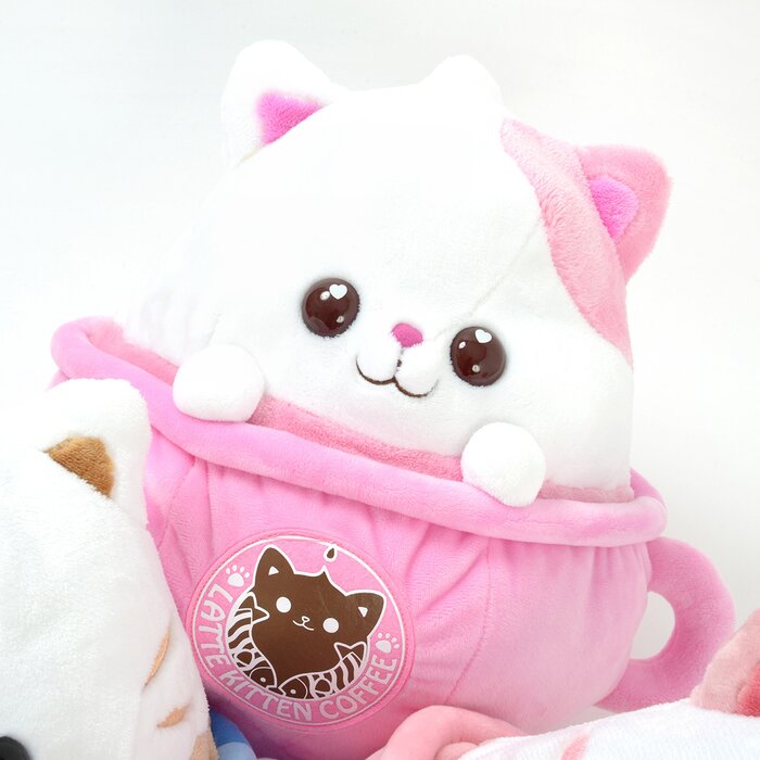 latte kitten coffee plush