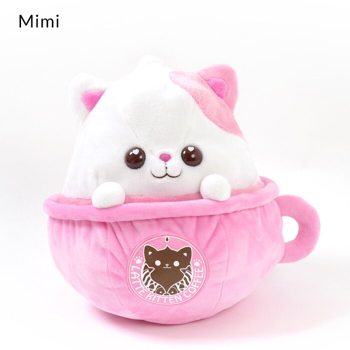 latte kitten coffee plush