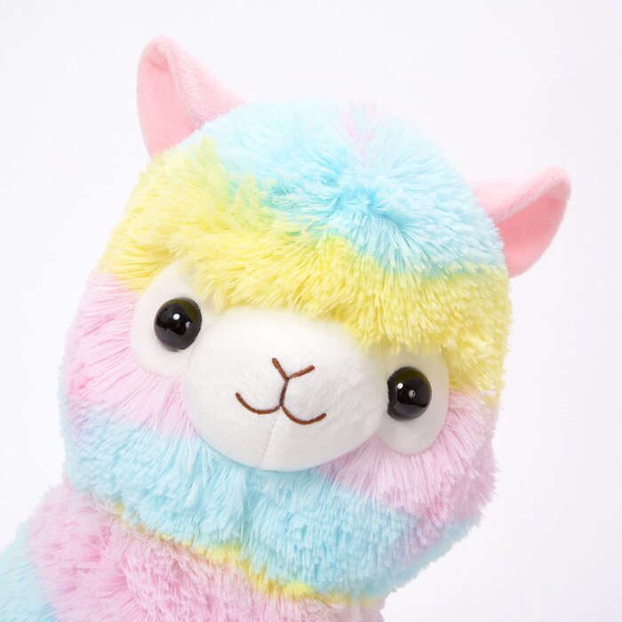 alpaca stuffed animal with alpaca fur