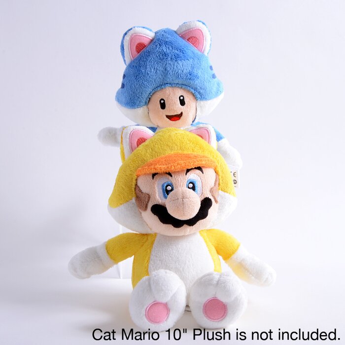 super mario cat toad plush