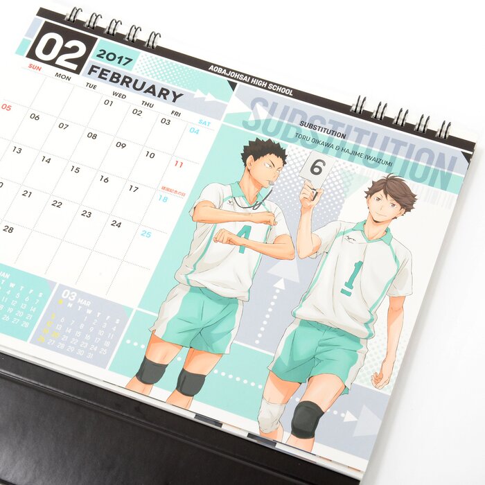 Haikyu 2017 Desktop Calendar Tokyo Otaku Mode TOM 