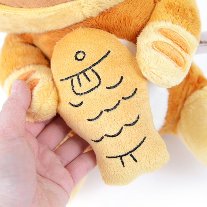 rilakkuma tiger eating fish
