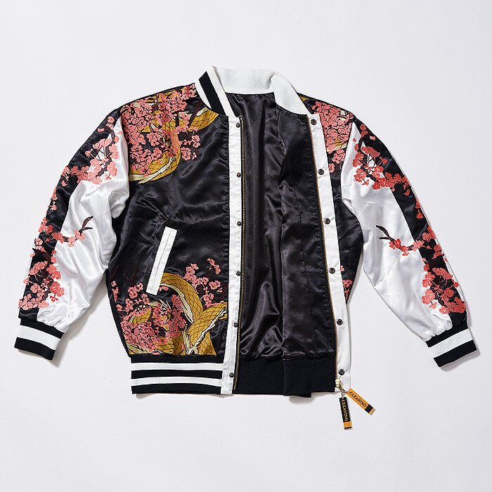 【極希少】Deadstock 80s souvenir jacket 70s 80s Vintage Korea Souvenir Jacket faux Fur Split Hood