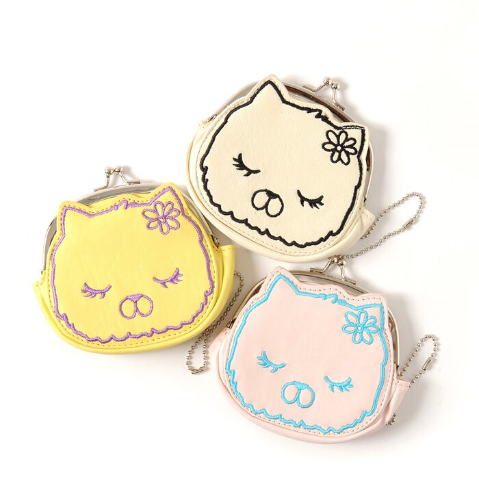 Polka Dot Lining Mie-chan Kiss Lock Pouches - Tokyo Otaku Mode (TOM)