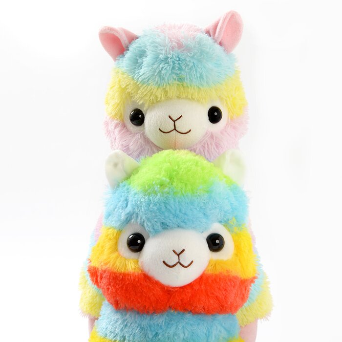 [TOM Exclusive] Double Rainbow Alpacasso Alpaca Plush Pair (Big): Amuse ...