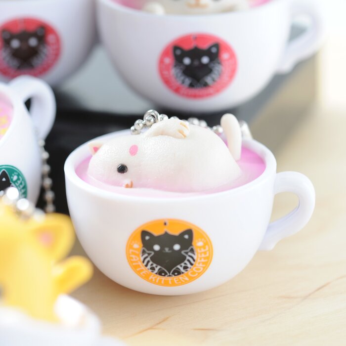 Latte Kitten Coffee New Flavor 2nd Cup (Ball Chain) Tokyo Otaku Mode