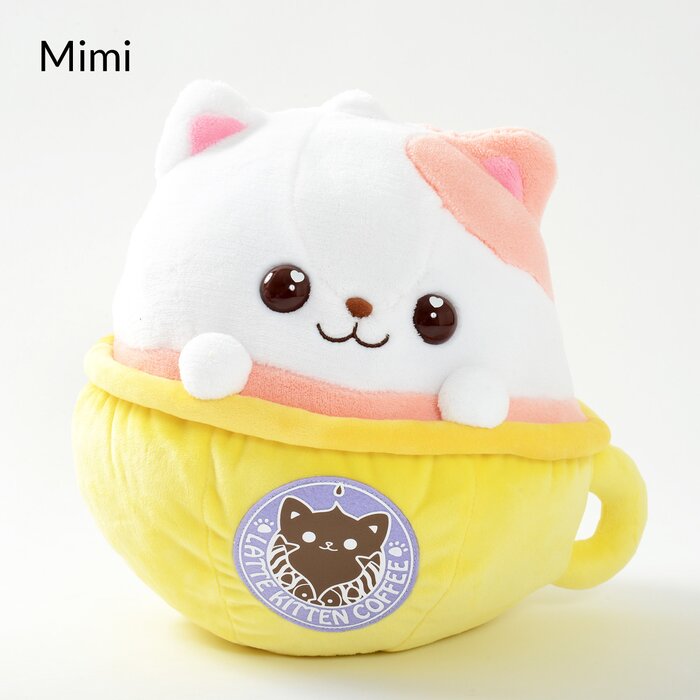 latte kitten coffee plush