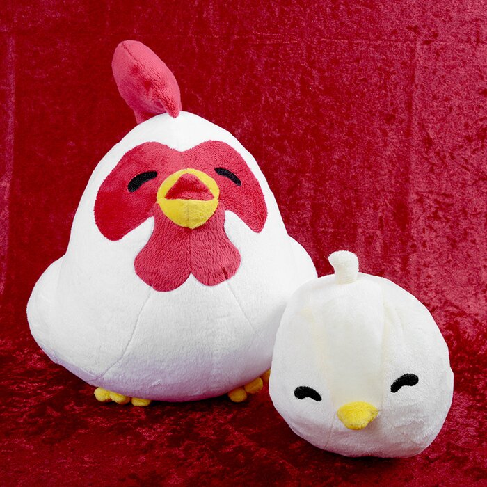 white chicken plush