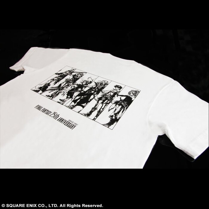 Final Fantasy 25th Anniversary Men's White T-Shirt: SQUARE ENIX - Tokyo ...
