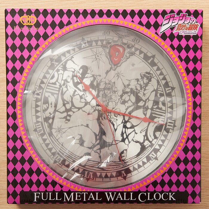 Jojo S Bizarre Adventure Full Metal Wall Clock Part 2 The Pillar Men Medicos Entertainment Tokyo Otaku Mode Tom