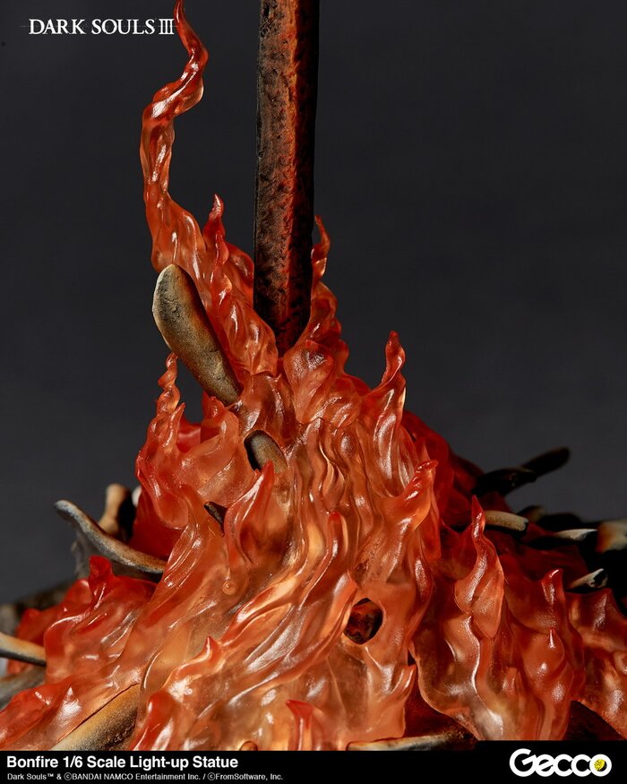 dark souls led bonfire statue