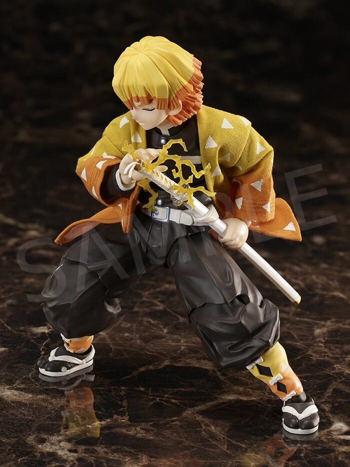 BUZZmod [Demon Slayer] Zenitsu Agatsuma 1/12 Scale Action Figure ...