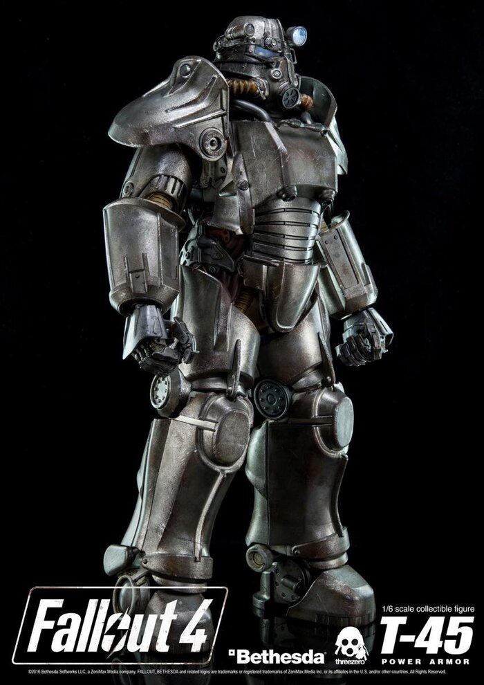Fallout 4 T 45 Power Armor 1 6 Scale Figure Threezero Tokyo Otaku Mode Tom
