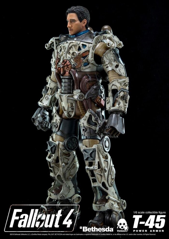 Fallout 4: T-45 Power Armor 1/6 Scale Figure: threezero - Tokyo Otaku ...