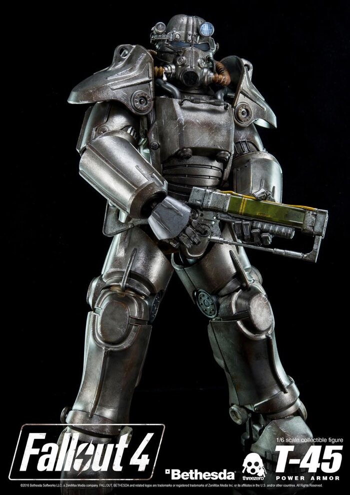 Fallout 4 T 45 Power Armor 16 Scale Figure Threezero Tokyo Otaku Mode Tom