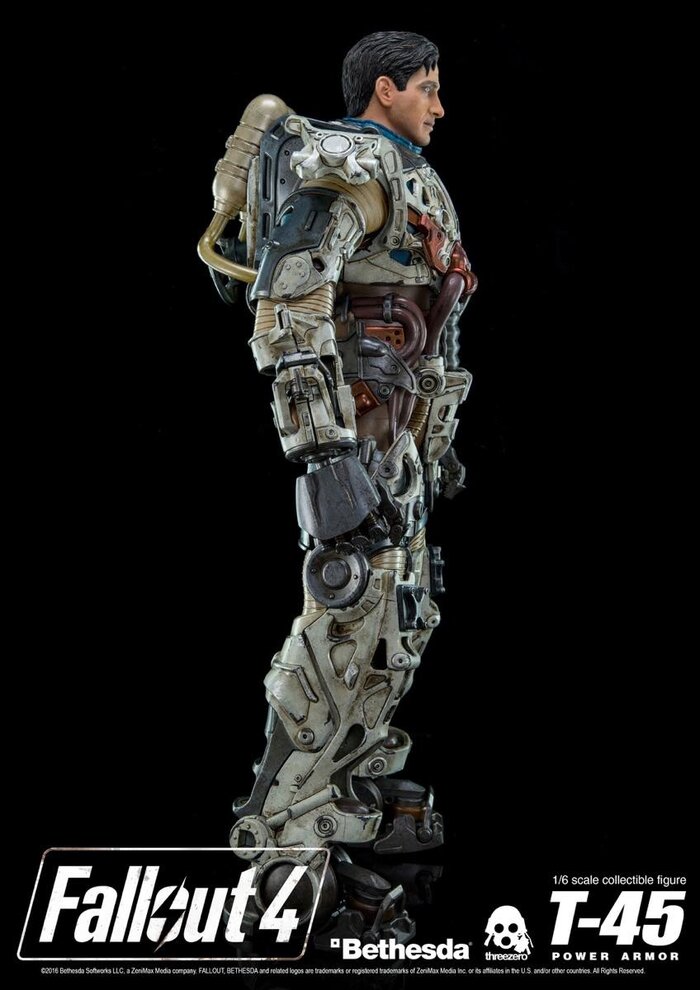 Fallout 4: T-45 Power Armor 1/6 Scale Figure: threezero - Tokyo Otaku ...