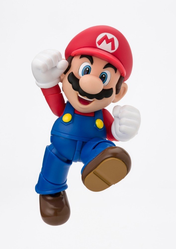 BANDAI New SUPER MARIO BROS. ソフビ S.H.Figuarts Super Mario Bros. Mario: New Package Ver.: Bandai