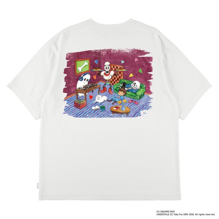 Undertale x Square Enix - Chitei de Chill T-Shirt: SQUARE ENIX