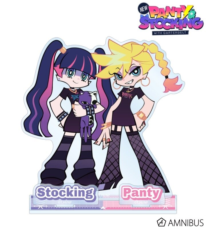 New Panty & Stocking with Garterbelt Big Acrylic Stand w/ Parts