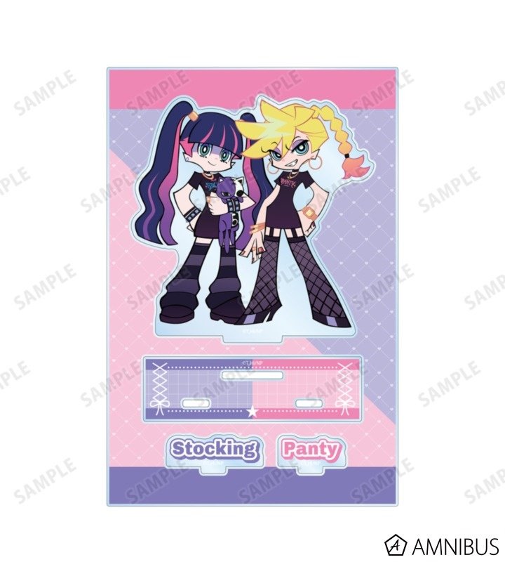 New Panty & Stocking with Garterbelt Big Acrylic Stand w/ Parts