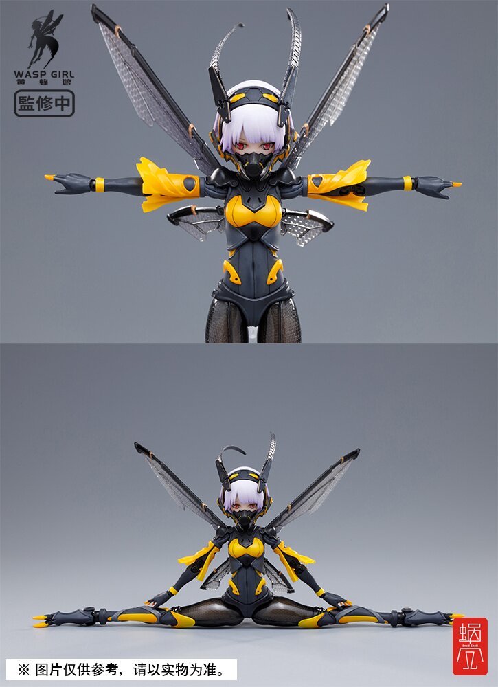 BEE-03W WASP GIRL ブンちゃん 1/12 完成品アクションフィギュア 蝸之殼スタジオ amiami 未開封品｜フィギュア