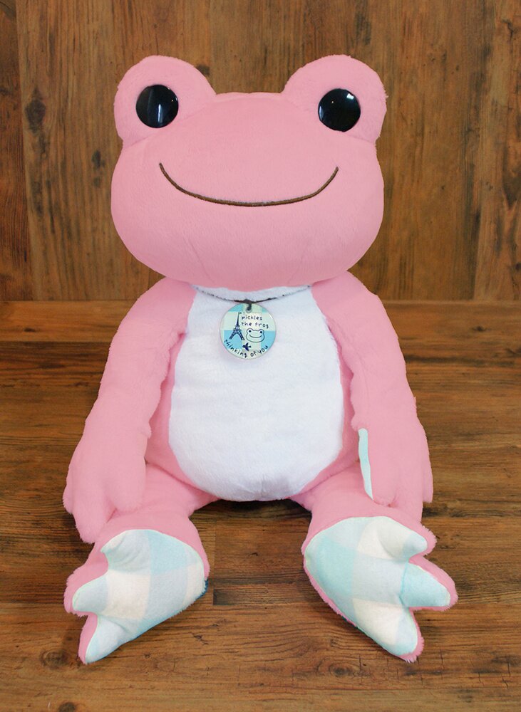 Cute Blue Frog Hello Kitty Plush Toy