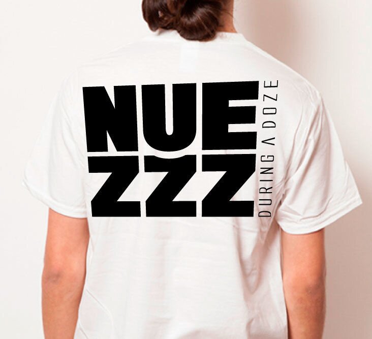NUEZZZ Nap Logo Print White T-Shirt: NUEZZZ - Tokyo Otaku Mode (TOM)