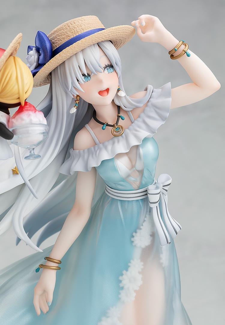 Fate/Grand Order Anastasia & Viy (Archer) 1/7 Scale Figure - tampilan depan dengan topi jerami dan dress transparan
