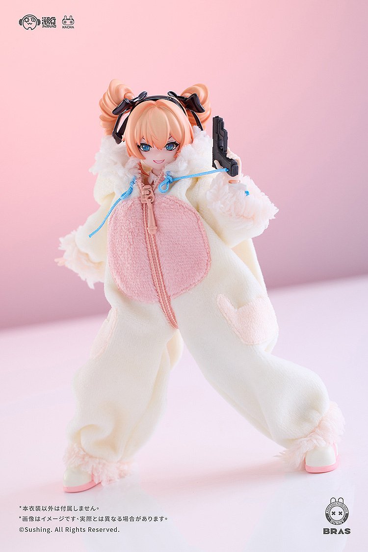 Bunny Rapid Action Squad Fluffy Pajamas Set - tampilan samping