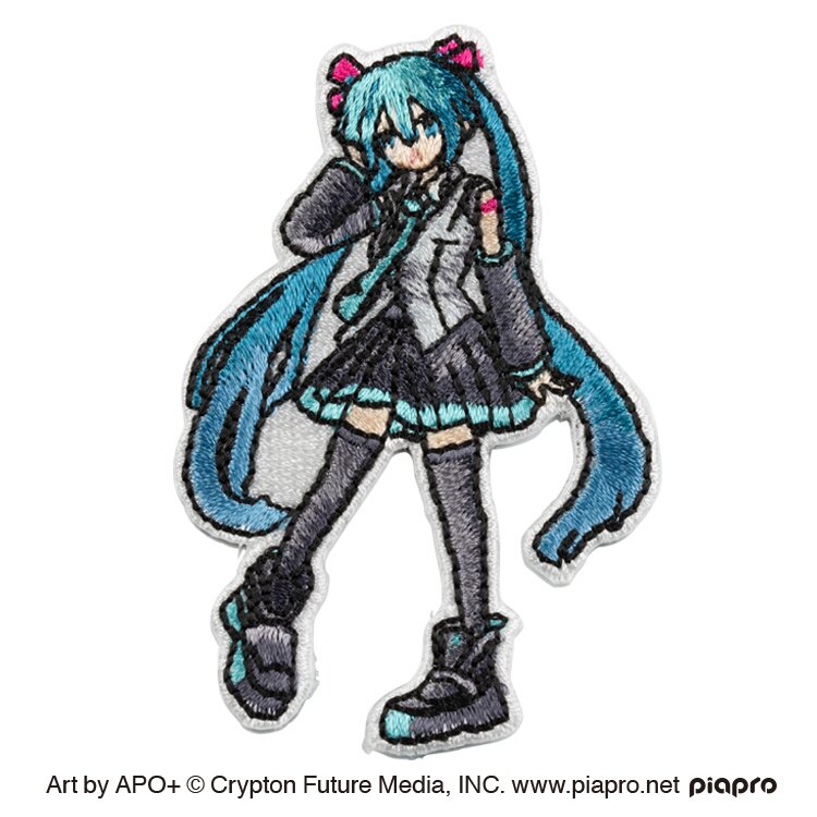 Hatsune Miku Embroidered Sticker Miku Art by APO+: GRAPHT 69
