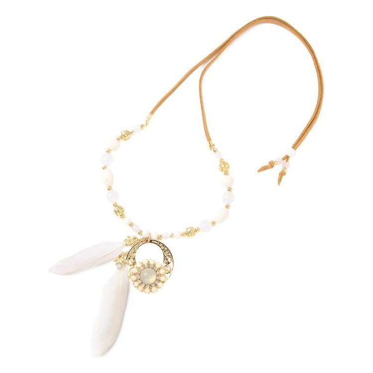 LIZ LISA Suede Feather Necklace: LIZ LISA - Tokyo Otaku Mode (TOM)