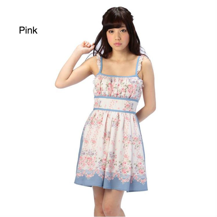 LIZ LISA Flower Bandana Camisole Dress w/ Official LIZ LISA Shop