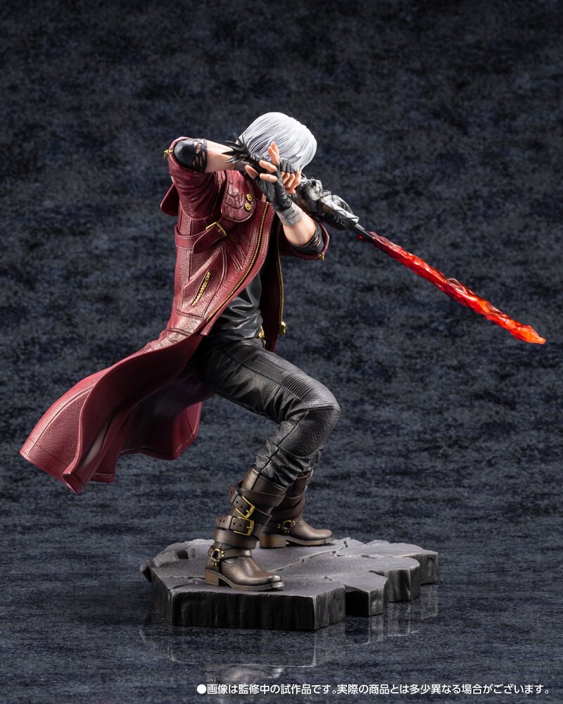 Kotobukiya ARTFX Devil May Cry 4 Nero Painted PVC Figure USED very