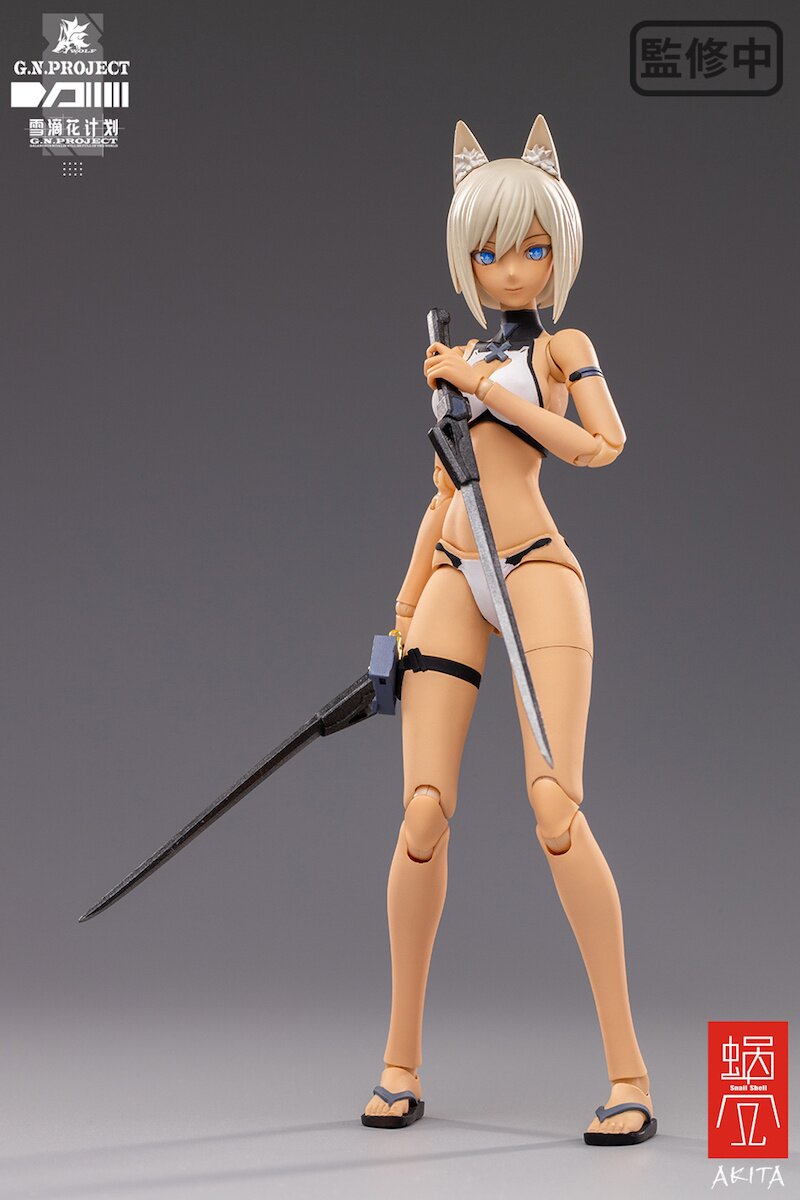 G.N. PROJECT 001 WOLF-01 フィギュア G.N.Project] Vol. 1 WOLF-001: Swimsuit Figure Body & Equipment Set
