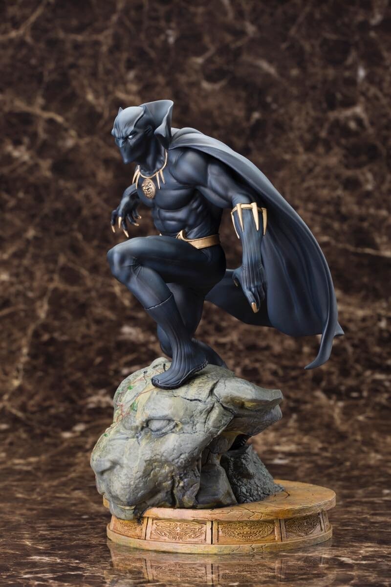 kotobukiya marvel black panther fine art statue