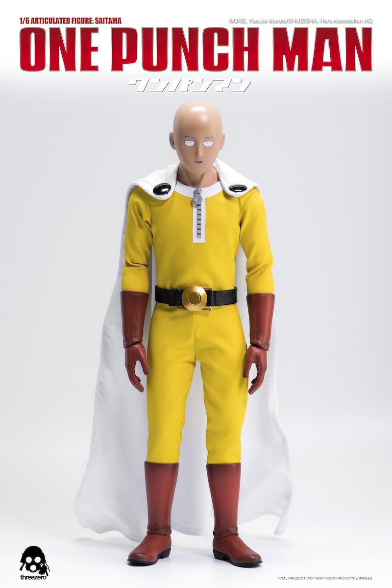  ThreeZero One Punch Man: Saitama (Season 2 Version) 1: 6 Scale  Articulated Figure, Multicolor (3Z0134) : Toys & Games