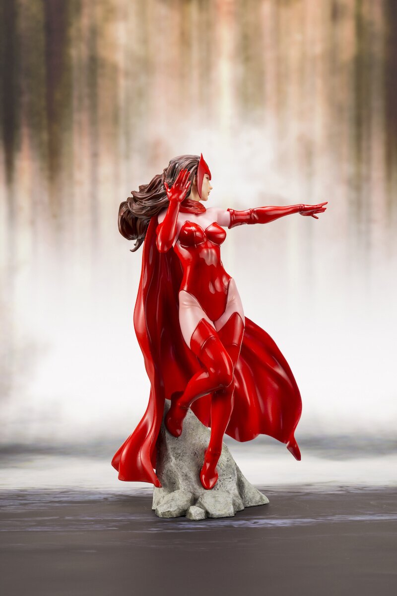 KOTOBUKIYA ARTFX+ MARVEL UNIVERSE Scarlet Witch 1/10 PVC Figure, Figures &  Plastic Kits