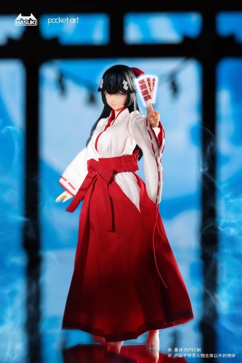 Pocket Art Series PA005 Exorcism Shrine Maiden Tsubaki 1/12