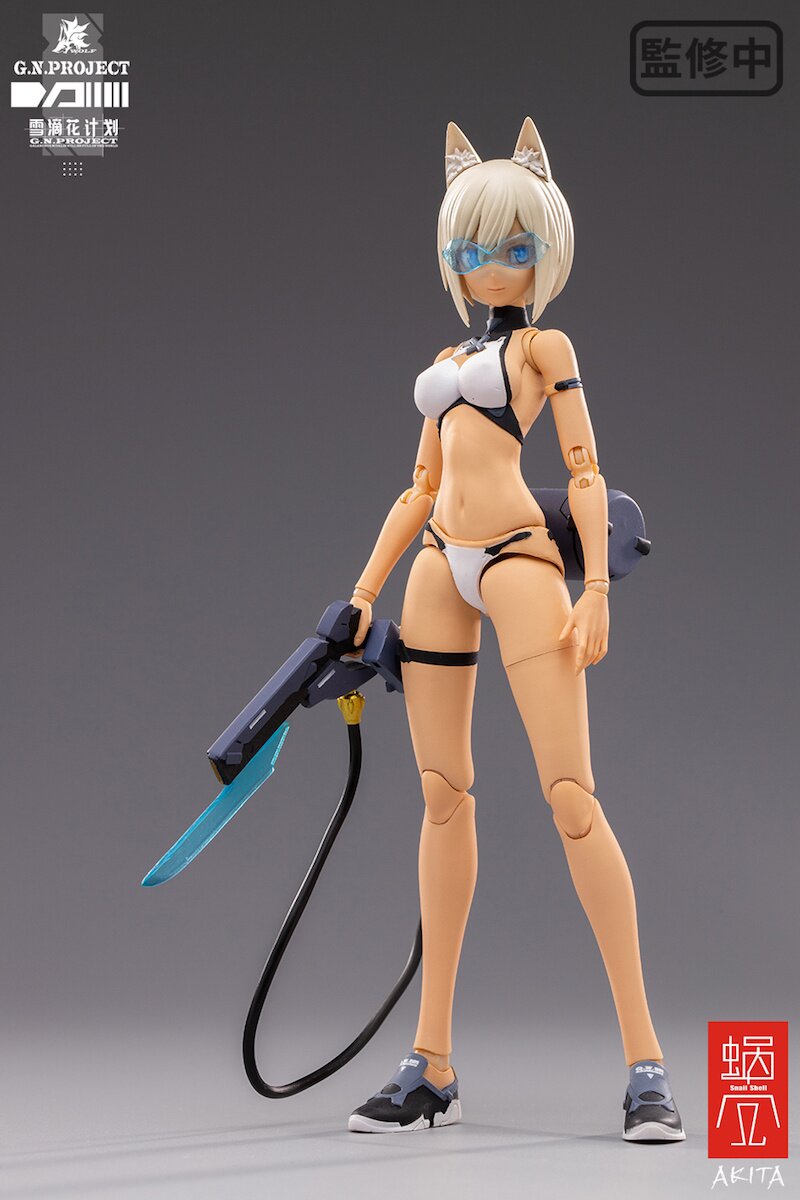 G.N. PROJECT 001 WOLF-01 フィギュア G.N.Project] Vol. 1 WOLF-001: Swimsuit Figure Body & Equipment Set