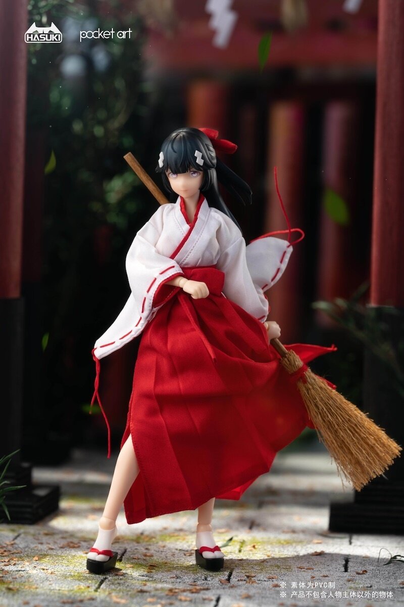 BANDAI - 【専用】asami00様 Pocket Art Series PA005 Exorcism Shrine Maiden Tsubaki 1/12