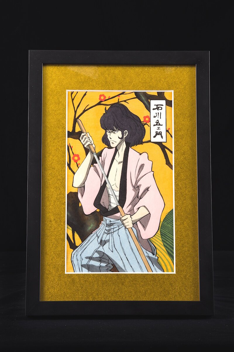 Lupin the Third Ukiyoe Woodblook Print Goemon Ishikawa Tokyo