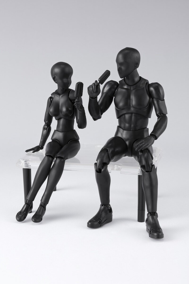 S.H. Figuarts Body-Chan DX Set 2 Action Figure (Solid Black Color Ver) 