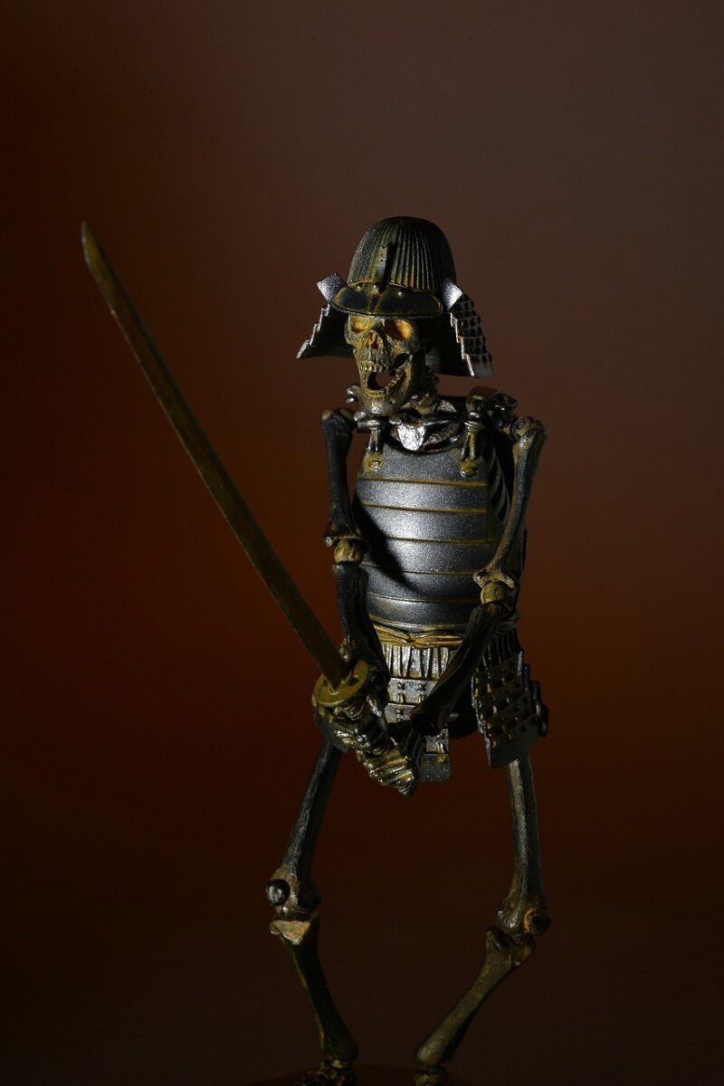 Takeyashiki Jizai Okimono KT-009 Samurai Skeleton (Iron Color Ver.)  Non-Scale Figure