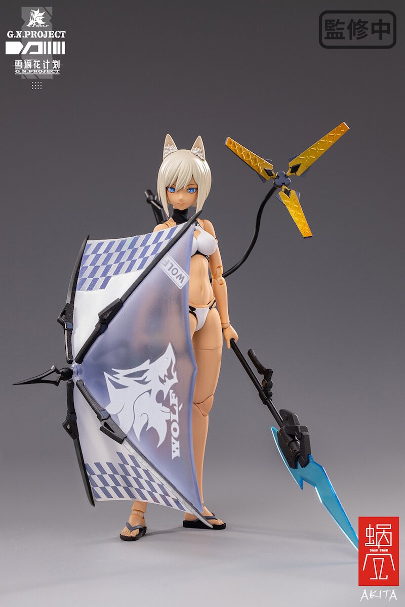 G.N. PROJECT 001 WOLF-01 フィギュア G.N.Project] Vol. 1 WOLF-001: Swimsuit Figure Body & Equipment Set